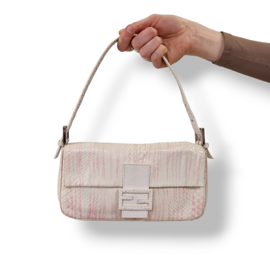 Fendi Vintage Python Skin Baguette Bag (Limited Edition)