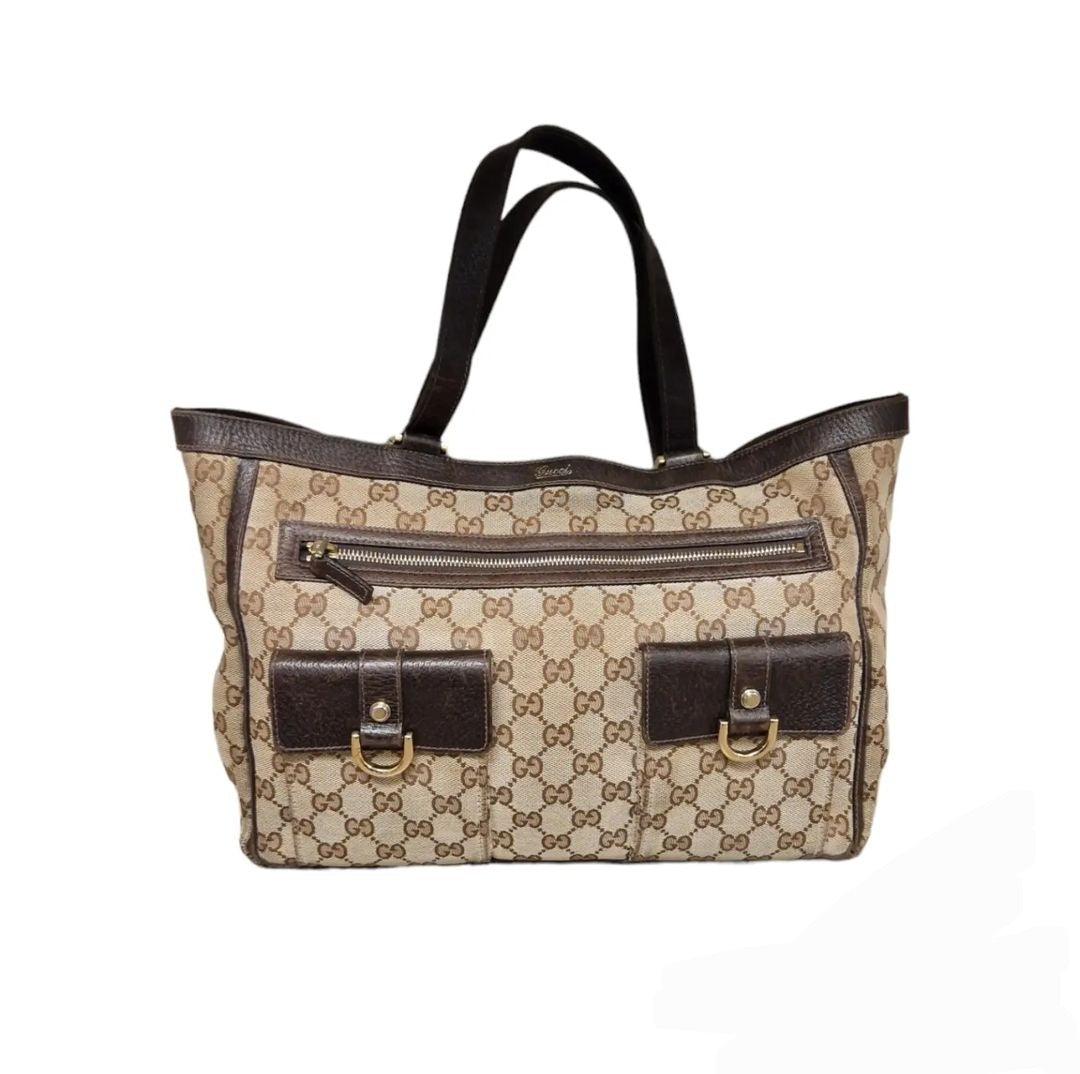 Gucci Vintage GG D-Ring Tote
