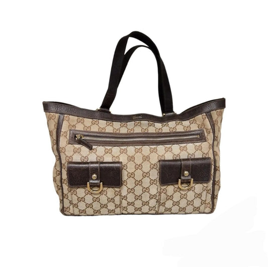 Gucci Vintage GG D-Ring Tote