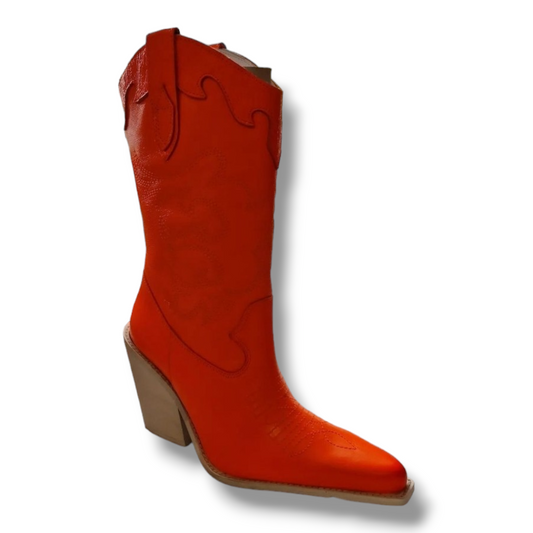 Lintervalle Orange Cowboy Boots