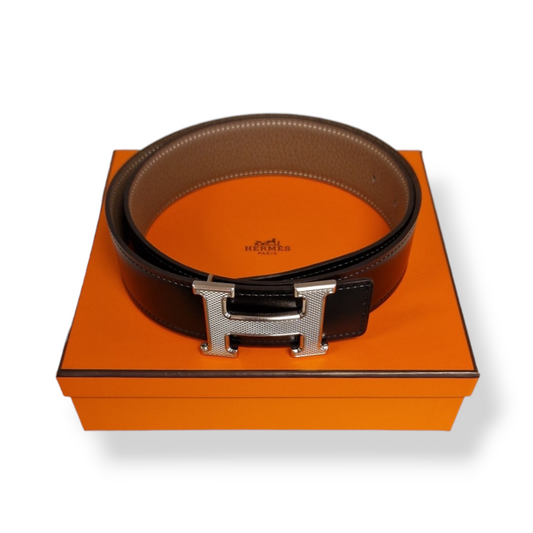 Hermes H Strie Reversible Belt